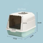 Cat Litter Box Manufacturer - New Large Fully Enclosed Deodorizing Detachable Top-out Cat Toilet