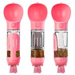 Pet Water Bottle Manufacturer - 4 in 1 Dog Water Bottle with Poop Bag Portable Drink Feeder