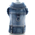 Dog Denim Jacket Manufacturer - Classic with Traction D Ring