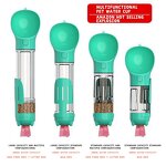 Pet Water Bottle Manufacturer - 4 in 1 Dog Water Bottle with Poop Bag Portable Drink Feeder