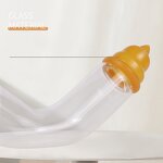 Pet Feeding Dispenser Manufacturer - New Design Quantitative Tube Feeding Medicine Glass Milk Feeder for Newborn Kittens Puppies