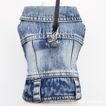 Pet Jean Jacket Manufacturer - Blue Denim Coat Vest for Puppy Bichon Teddy