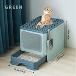 Cat Litter Box Manufacturer - Large Fully Enclosed Drawer-type Anti-splash Cat Toilet