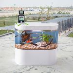 USB Fish Tank Manufacturer - Dining Room Multifunctional Mini Eco-Friendly Plastic Aquarium with Bottom Filter LED Light