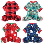 Pet Winter Clothes Manufacturer - Thickened High-elasticity Four-legged Christmas Dog Clothes