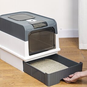 Cat Litter Box Manufacturer - Drawer-type Extra-large Fully Enclosed Anti-splash and Deodorizing