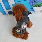 Dog Denim Costume Manufacturer - Fashion Cool Embroidery Vest Pet Clothing