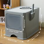 Cat Litter Box Manufacturer - Large Fully Enclosed Drawer-type Anti-splash Cat Toilet