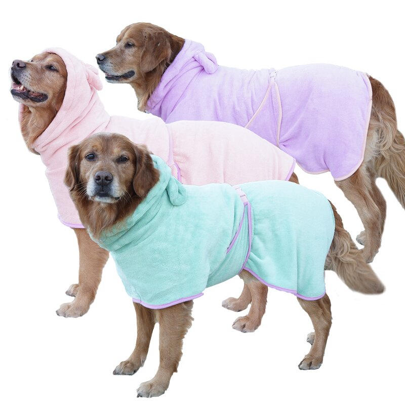 Dog Bath Robe Manufacturer - Coral Fleece Microfiber Drying Towel