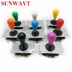 Arcade Joystick Manufacturer - 8 Way Fighting 5 Pin with American Style Oval Balltop Octagonal Restrictor for JAMMA MAME