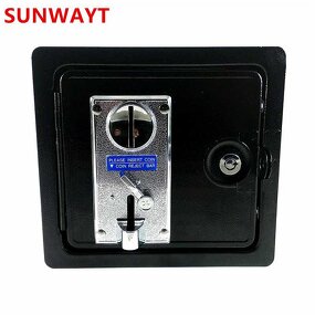 Coin Door Manufacturer - Small with Coin Mechanism and Tubular Cam Lock for Arcade Game