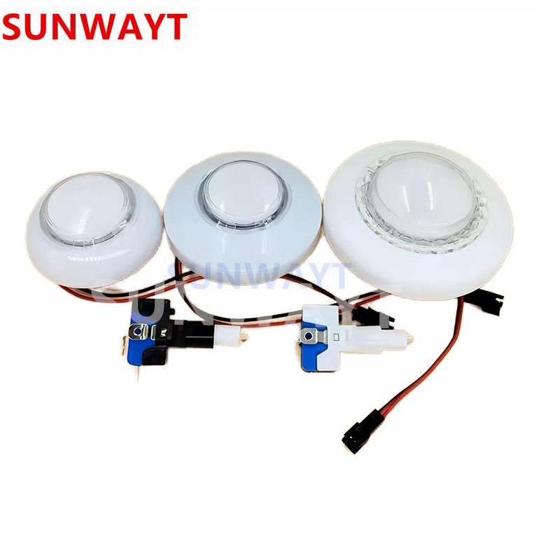 Illuminated Push Button Manufacturer - 62mm 76mm 92mm Big Round UFO RGB Flashing for Arcade Game