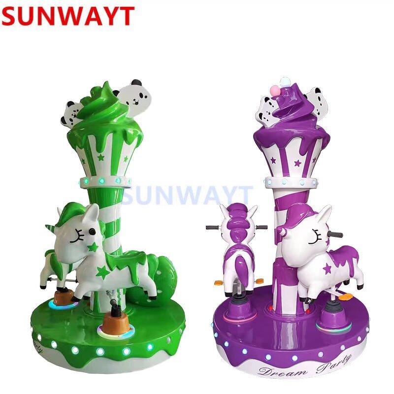 Carousel Manufacturer - Amusement Park 3 Seats Mini Small for Sale Game Console