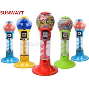 Gumball Vending Machine Manufacturer - 110 cm Height Coin Operated Spiral Bouncing Ball Capsule Toys Candy