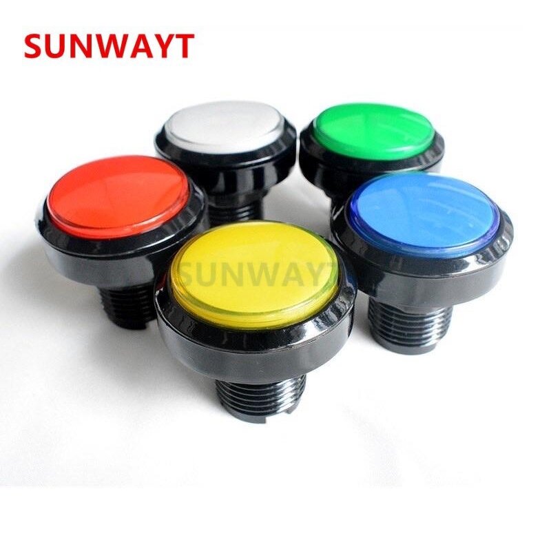 Arcade Button Manufacturer - Factory Direct Medium 45mm Black Edge for Basketball Machine Console Video Game Light Control