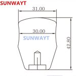 Joystick Top Ball Manufacturer - Transparent American Style Battop Replacement for Sanwa