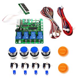 Timer Board Manufacturer - JY-21 4 Digit Coin Operated Multi Channel with Buttons for Car Washing Water Vending