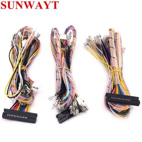 Wire Harness Cable Manufacturer - Arcade 40 Pin Interface Cabinet for Sanwa Joystick Push Buttons Family Game Consoles