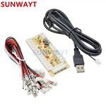 USB Encoder Manufacturer - Zero Delay Arcade PC to LED Joystick Rocker Circuit Board for LED 5pin Arcade Button DIY