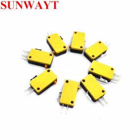 Microswitch Manufacturer - Yellow Three Terminal for Arcade Game Push Button
