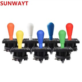 Arcade Joystick Manufacturer - American Style 4/8 Way HAPP Fighting Stick 8 Colors Top Ball for PC MAME PS4 Coin Operated