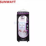 Arcade Game Machine Manufacturer - Pink Black Date String Metal Coin Cutting Win Prize Vending with Ticket Receiver