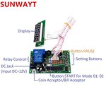 Timer Board Manufacturer - JY-15B 12V with 40cm White Lead 4 Digits for Vending Washing