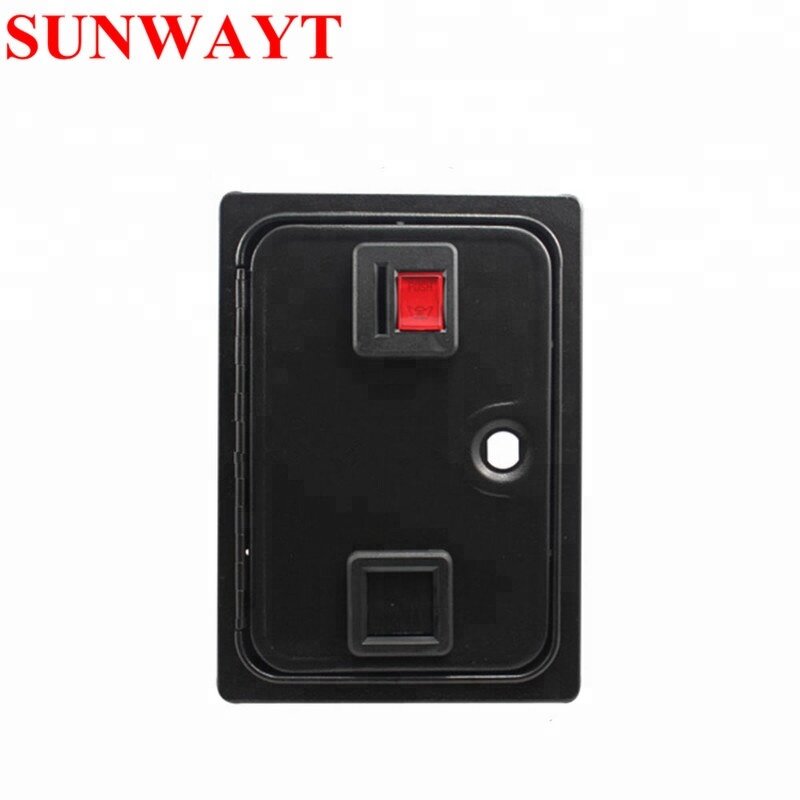 Coin Door Manufacturer - American Style Single Coin Selector with Holder for Arcade Cabinet Coin Operated Game Metal