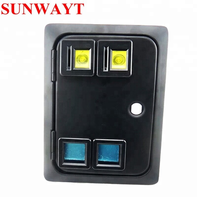Coin Door Manufacturer - American Style Dual Coin Selector Metal with Microswitch for Arcade Cabinet Coin Operated Game