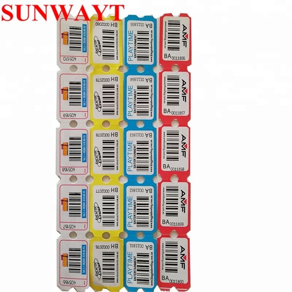 Redemption Paper Ticket Manufacturer - Cartoon Print Company Logo Wood-free Coated Custom Lottery for Ticket Redemption