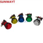 Arcade Push Button Manufacturer - RGB LED 32mm Round Colorful with Plastic Microswitch for Arcade Parts