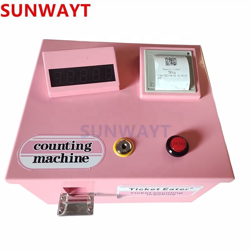 Ticket Counter Machine Manufacturer - Ticket Eater Lottery Counting Desk Mini Shredder