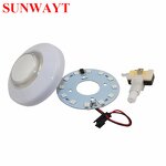 Illuminated Push Button Manufacturer - 62mm 76mm 92mm Big Round UFO RGB Flashing for Arcade Game