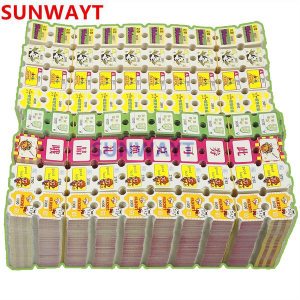Lottery Arcade Ticket Manufacturer - Factory 2023 Newest Best Price 180g Customized for Arcade