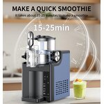 Ice Cream Slushie Maker Manufacturer - 1.5 L Stainless Steel Automatic Electric Frozen Drink Machine Commercial Household