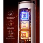 Electric Heater Manufacturer - Silent Home Office Energy-Saving Graphene 3D Flame Effect 3s Rapid Heating 2-Dial Control PTC