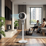 Air Circulator Fan Manufacturer - Dual-Use Energy Saving Quiet Pedestal Mechanical Control Plastic for Home Office