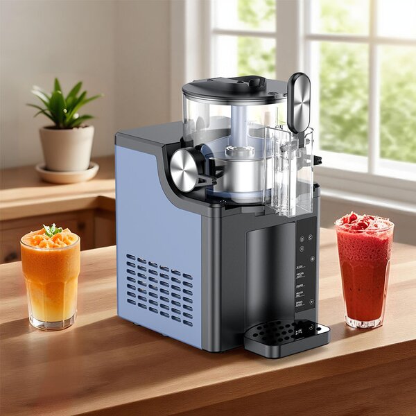 Ice Cream Slushie Maker Manufacturer - 1.5 L Stainless Steel Automatic Electric Frozen Drink Machine Commercial Household