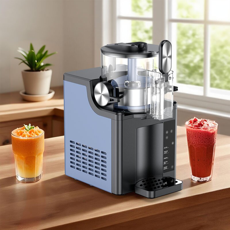 Ice Cream Slushie Maker Manufacturer - 1.5 L Stainless Steel Automatic Electric Frozen Drink Machine Commercial Household