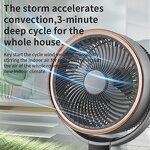 Air Circulator Fan Manufacturer - Dual Adjustable Tube Turbo 3-Speed Auto Oscillation Quiet for Desk Floor Outdoor Hotels