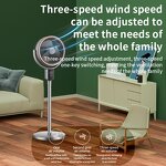Air Circulator Fan Manufacturer - Dual Adjustable Tube Turbo 3-Speed Auto Oscillation Quiet for Desk Floor Outdoor Hotels