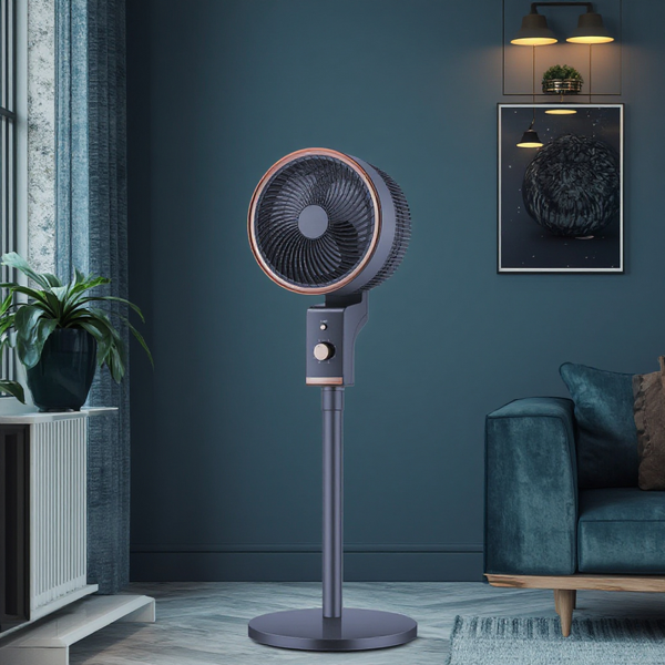 Pedestal Tower Fans Manufacturer - Smart Silent Dual Height Energy Saving Aroma Diffuser Air Circulator for Desk Floor