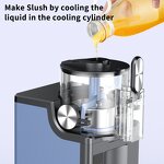 Ice Cream Slushie Maker Manufacturer - 1.5 L Stainless Steel Automatic Electric Frozen Drink Machine Commercial Household