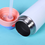 Children's Water Cup Manufacturer - USA STOCK 16oz Eco-friendly Dishwasher Safe Plastic Portable Single-Layer Duckbill Straw