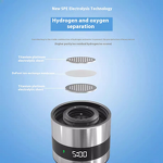 Hydrogen-Rich Water Separator Manufacturer - 460ml Mini Smart Transparent Eco-friendly Glass Travel Mug LED Digital