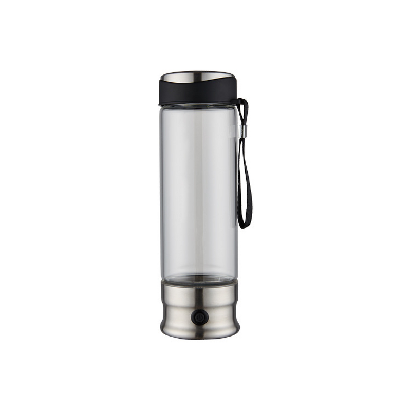 Hydrogen-Rich Cup Manufacturer - 410ml Modern High Borosilicate Glass Eco-friendly USB Battery-Powered Portable Digital