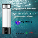 Hydrogen-Rich Water Bottle Manufacturer - 460ml High Concentration Eco-friendly Battery Powered Transparent Glass Digital