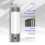 Hydrogen Water Bottle Manufacturer - Platinum Double-Layer Glass Electrolytic Ion Film Anti-Scalding Smart Modern Design