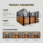Horse Stall Front Panel Manufacturer - Heavy Duty Stainless Steel Anti-kick Panels for Professional