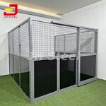 Horse Stall Box Panels Manufacturer - Portable Black Classic Elegant Sliding Doors